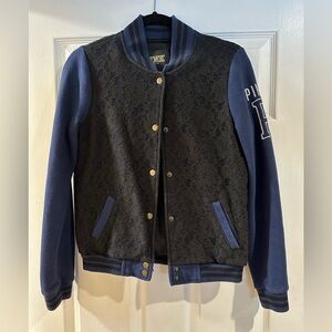 Victorias Secret PINK Varsity Bomber Jacket EUC